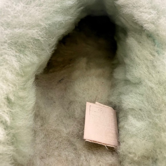 UGG Coquette Mint Green Suede Sheepskin Slippers Womens 9 G1WDQ84CNFJ - Picture 10 of 13